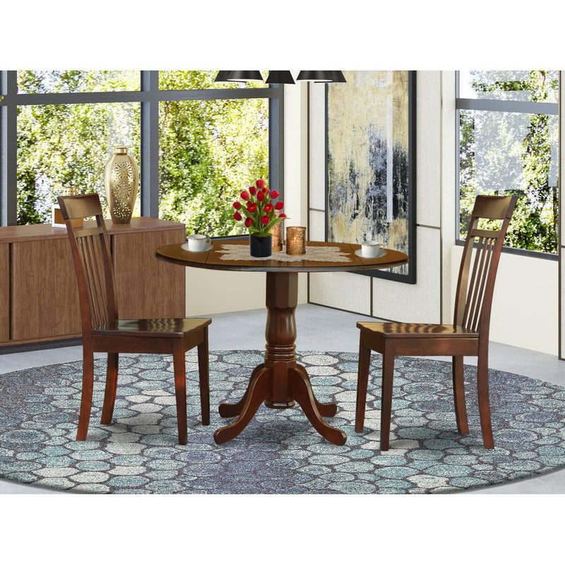 3  Pc  Kitchen  nook  Dining  set-small  Table  and  2  Dining  Chairs