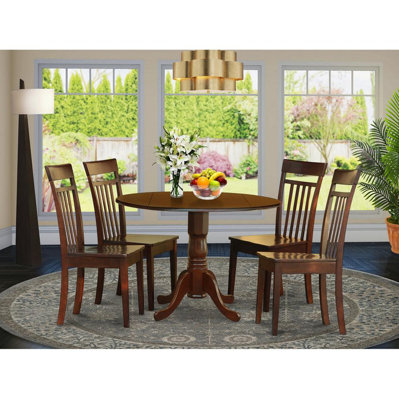 5  Pc  Kitchen  nook  Dining  set-small  Table  and  4  Dining  Chairs