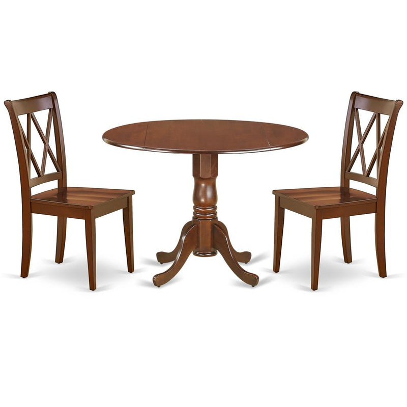 Dining Room Set Mahogany, DLCL3-MAH-W