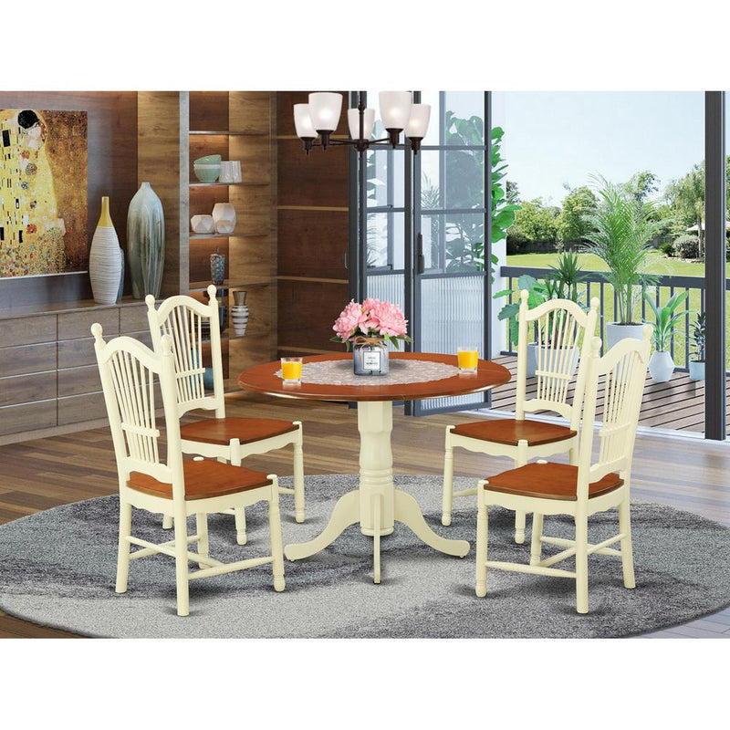 5  Pc  Kitchen  nook  Dining  set  -  Kitchen  dinette  Table  and  4  Kitchen  Chairs