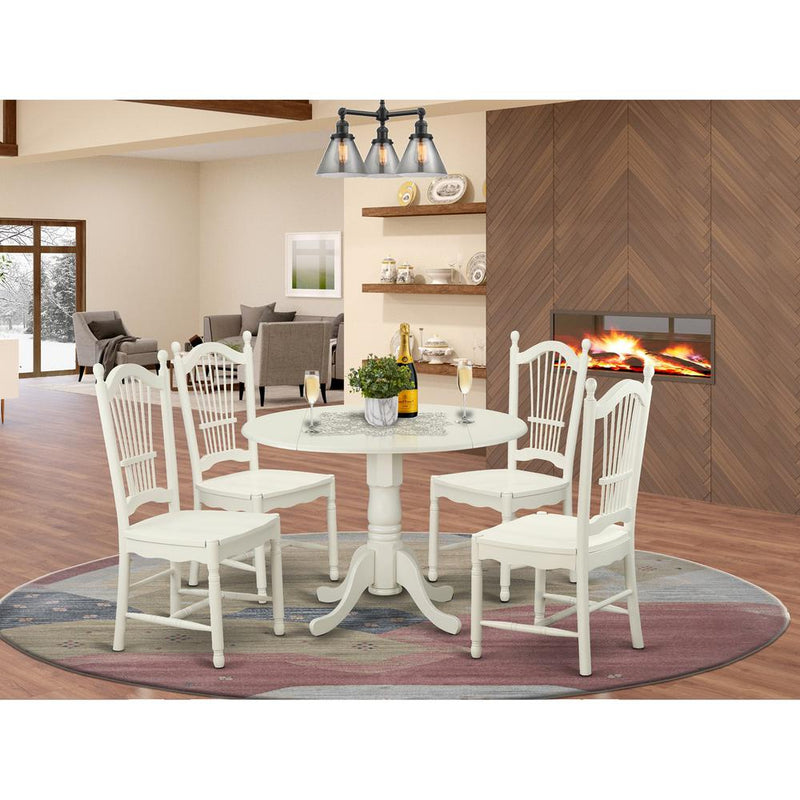 5  PC  Table  and  Chairs  set  for  4-Dinette  Table  and  4  Dining  Chairs