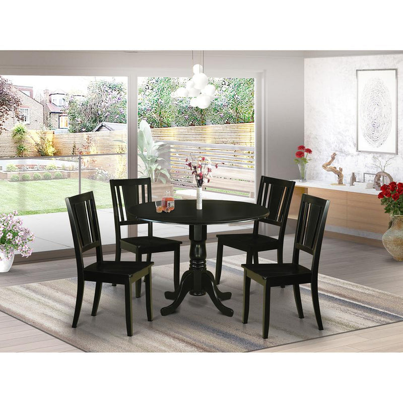 5  PC  Dining  room  set  for  4-Small  Kitchen  Table  and  4  Kitchen  Chairs