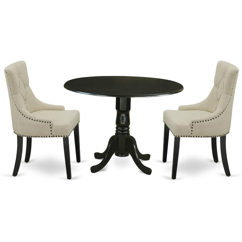 Dining Room Set Black, DLFR3-BLK-02