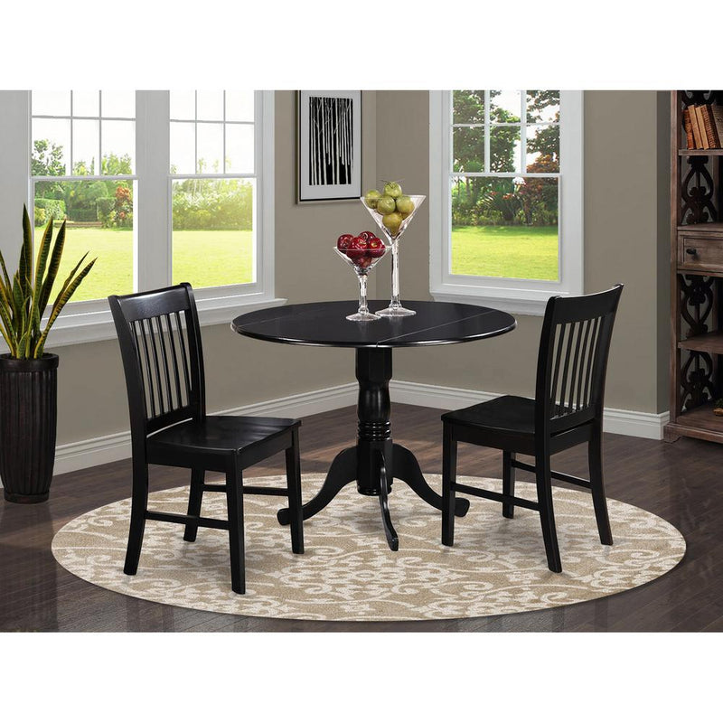 3  Pc  small  Kitchen  Table  and  Chairs  set-Kitchen  Table  plus  2  dinette  Chairs