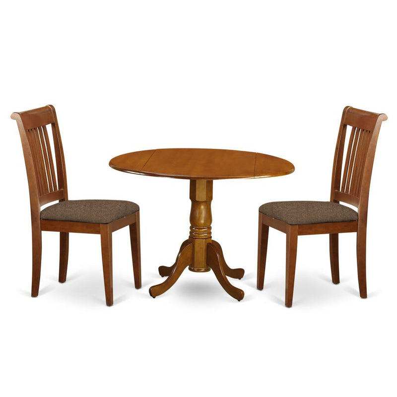 3 PC small Kitchen Table and Chairs set-breakfast nook plus 2 dinette Chairs