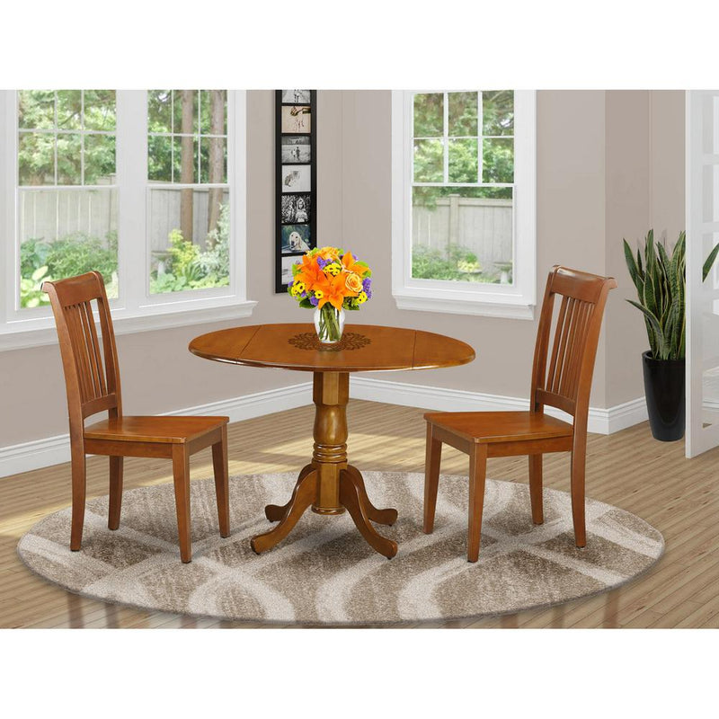 3  Pc-round  Kitchen  Table-plus  2  Kitchen  Chairs