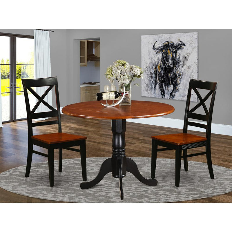 3  PC  Kitchen  Table  set-Dining  Table  and  2  Wooden  Kitchen  Chairs