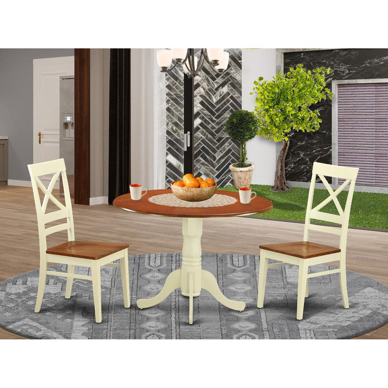 3  Pc  Dining  room  set  for  2-Dinette  Table  and  2  dinette  Chairs