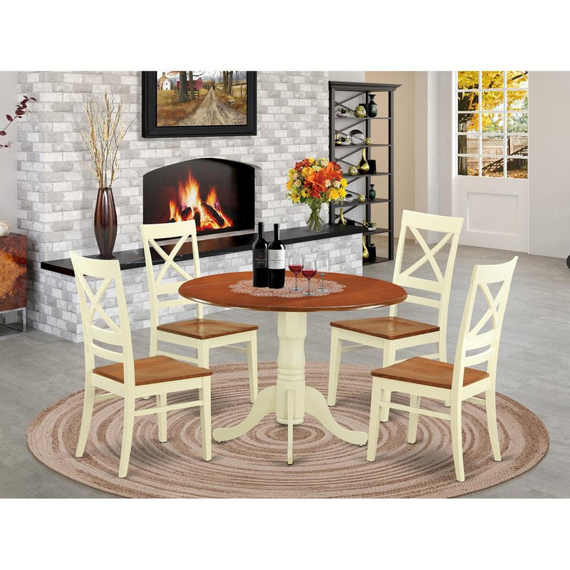 5  Pc  small  Kitchen  Table  set  -  Kitchen  Table  and  4  dinette  Chairs