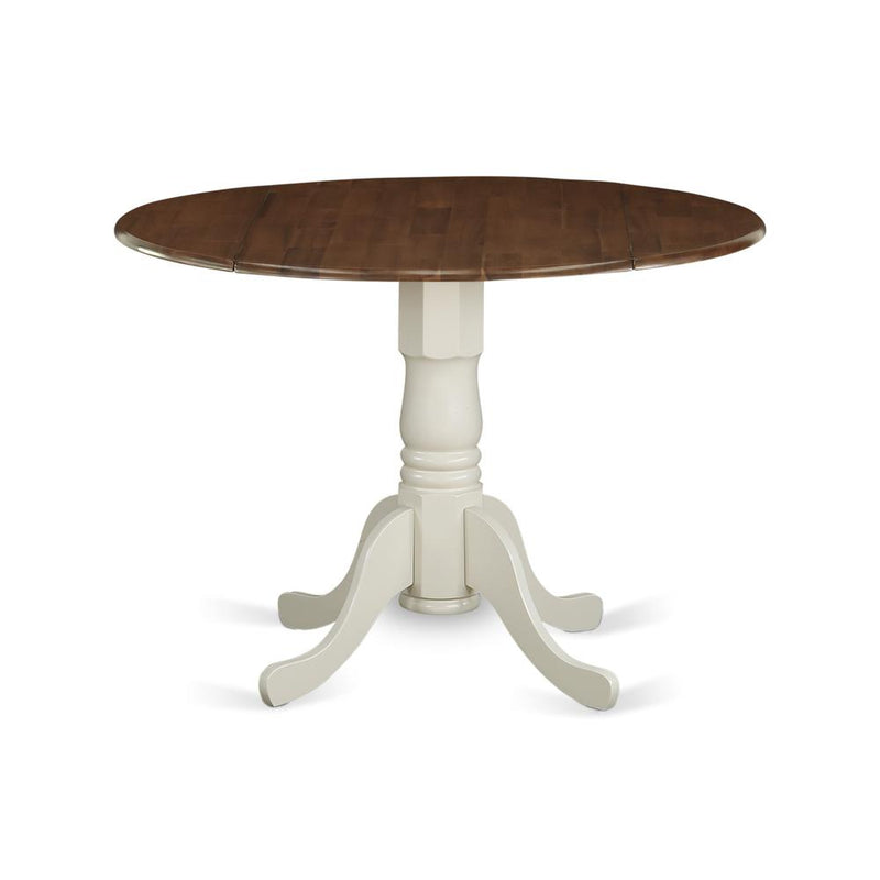 Dining Table Walnut & Linen White, DMT-WLW-TP