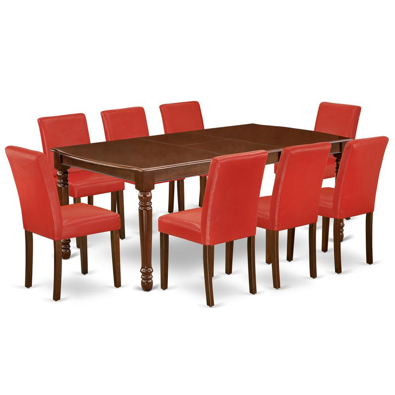 Dining Room Set Mahogany, DOAB9-MAH-72