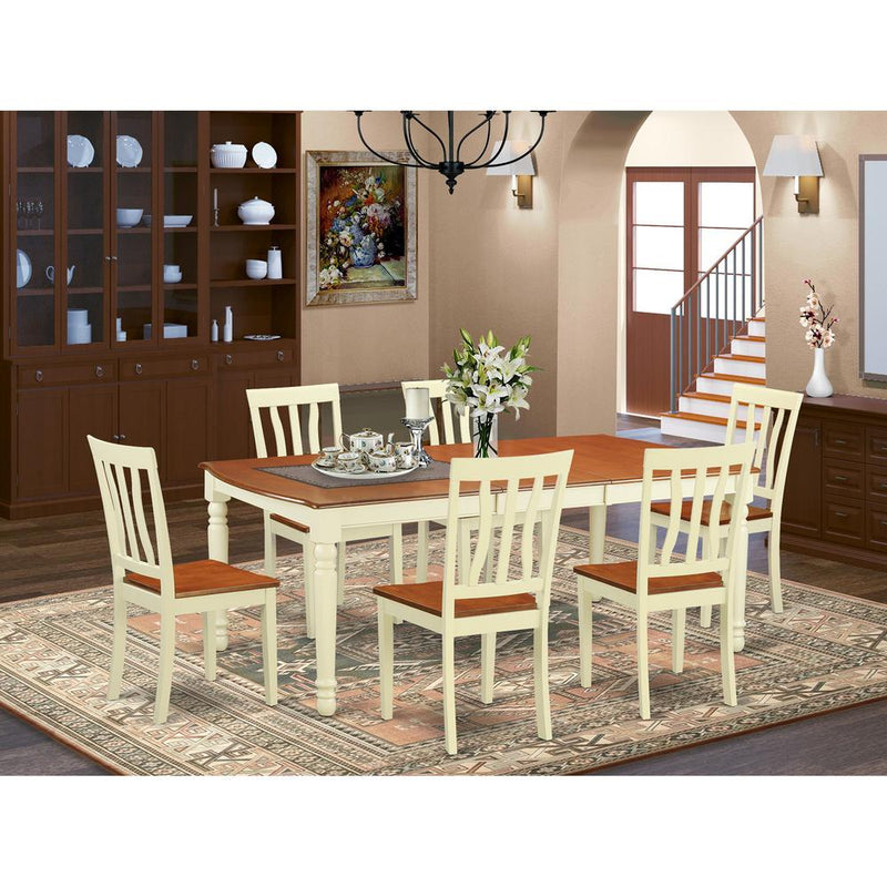 7  PC  Dining  room  set  for  6-Kitchen  Table  and  6  Dining  Chairs