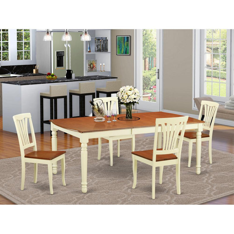 5  PC  dinette  Table  set  -  Kitchen  Table  and  4  Dining  Chairs