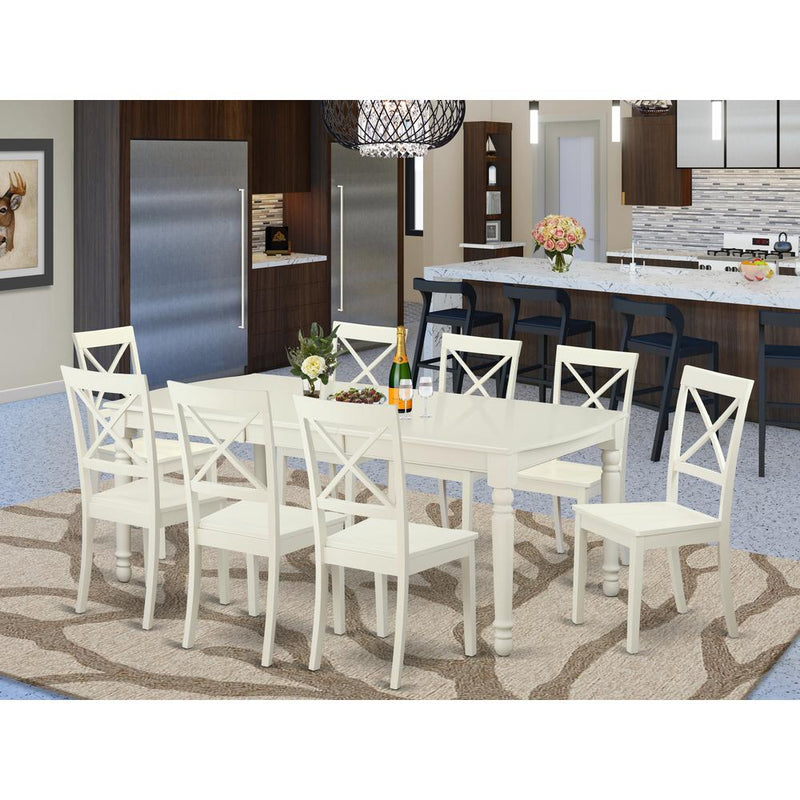 9  PC  dinette  Table  set  for  8-  Dining  Table  and  8  Dining  Chairs