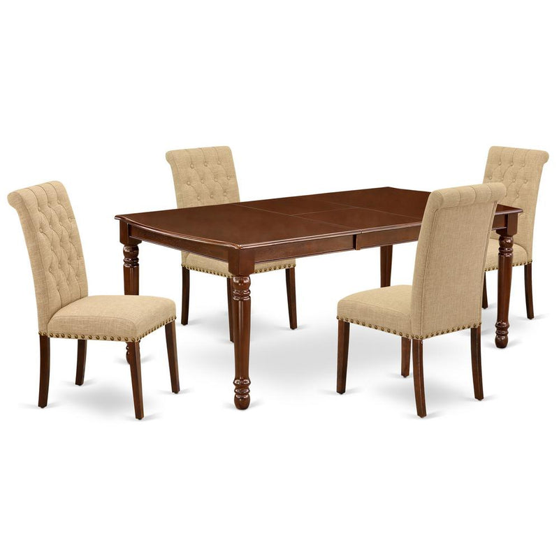 Dining Room Set Mahogany, DOBR5-MAH-04