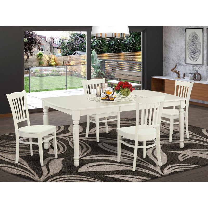 5  PC  small  Kitchen  Table  set  for  4-Dining  Table  and  4  dinette  Chairs