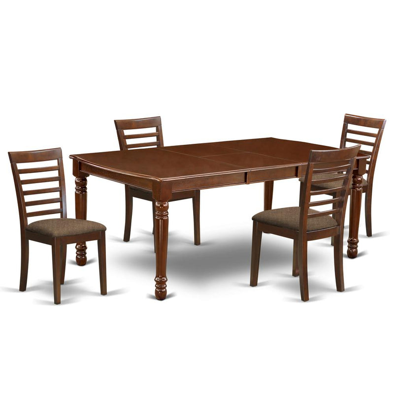 Dining Room Set Mahogany, DOML5-MAH-C