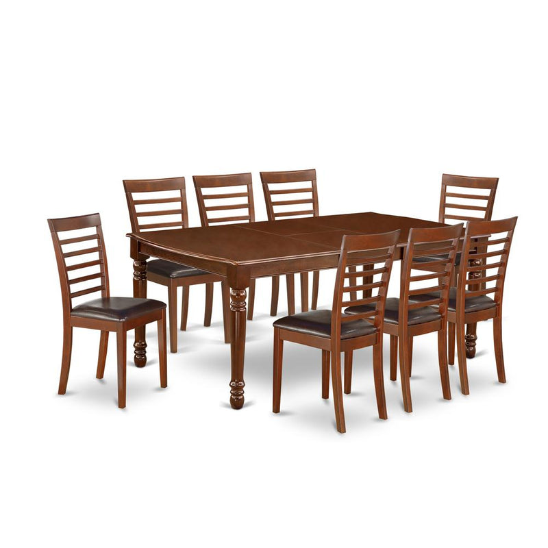 Dining Room Set Mahogany, DOML9-MAH-LC