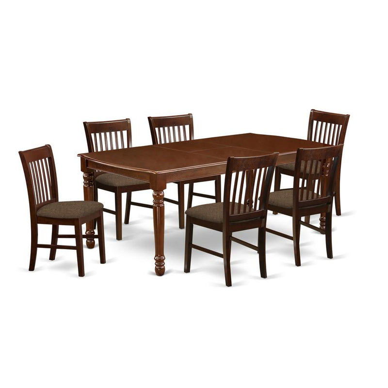 Dining Room Set Mahogany, DONO7-MAH-C