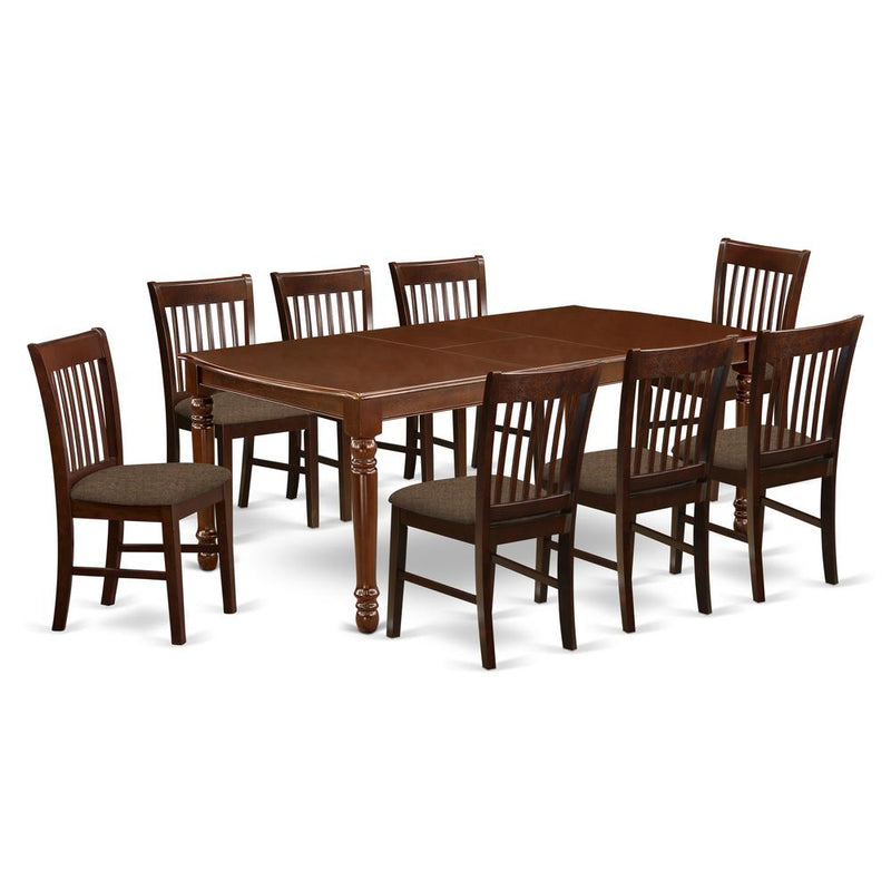 Dining Room Set Mahogany, DONO9-MAH-C