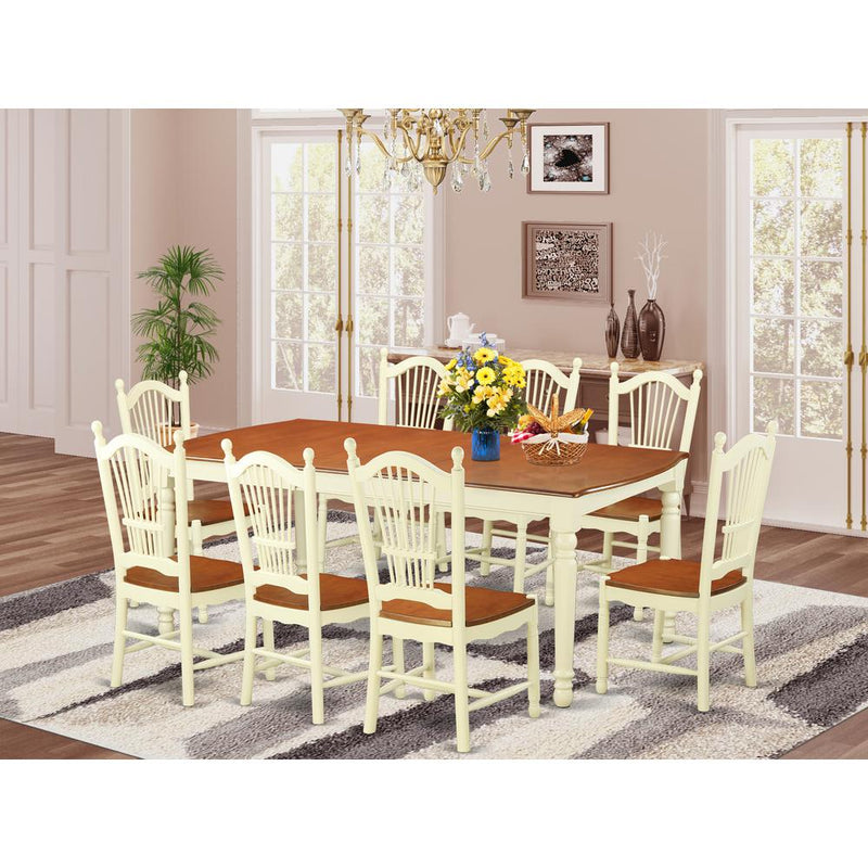 9  PcKitchen  nook  Dining  set  for  8-  Dinette  Table  and  8  Dining  Chairs