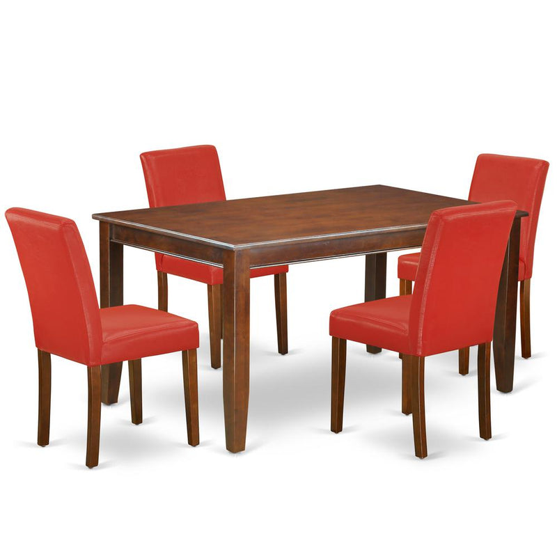 Dining Room Set Mahogany, DUAB5-MAH-72