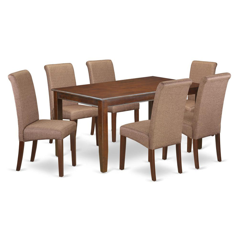 Dining Room Set Mahogany, DUBA7-MAH-18