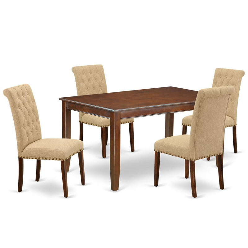 Dining Room Set Mahogany, DUBR5-MAH-04