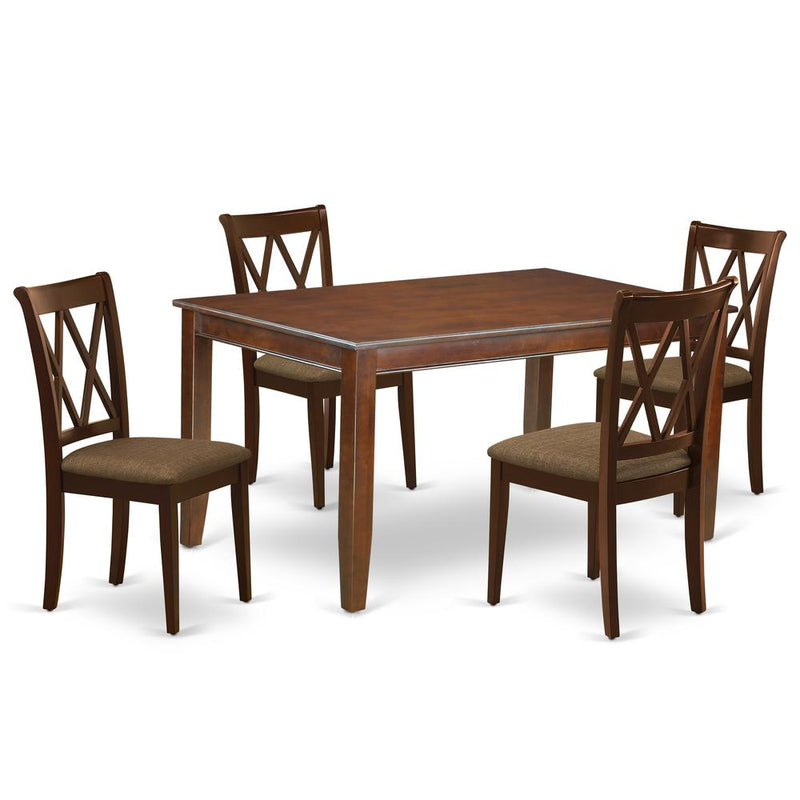 Dining Room Set Mahogany, DUCL5-MAH-C