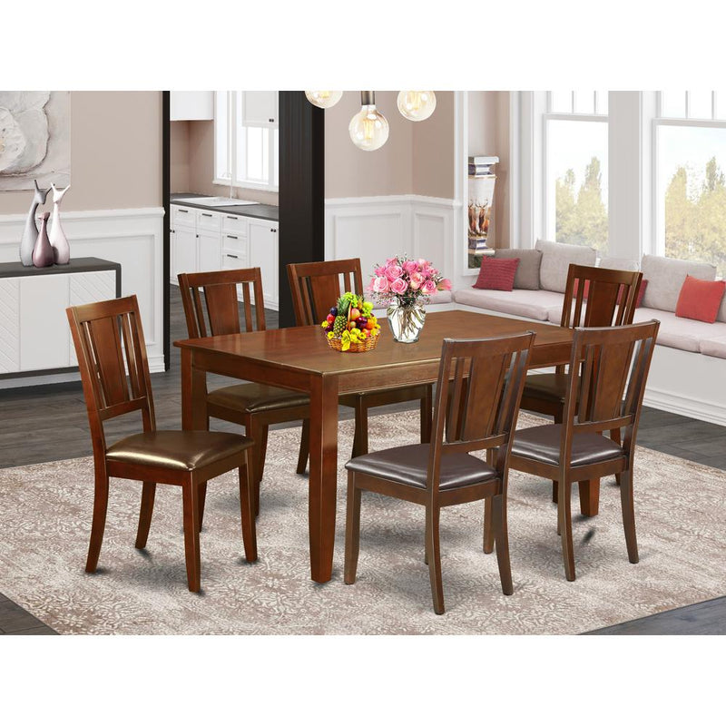 7  PC  formal  Dining  room  set-Table  and  6  Dining  Chairs