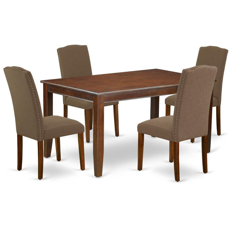 Dining Room Set Mahogany, DUEN5-MAH-18