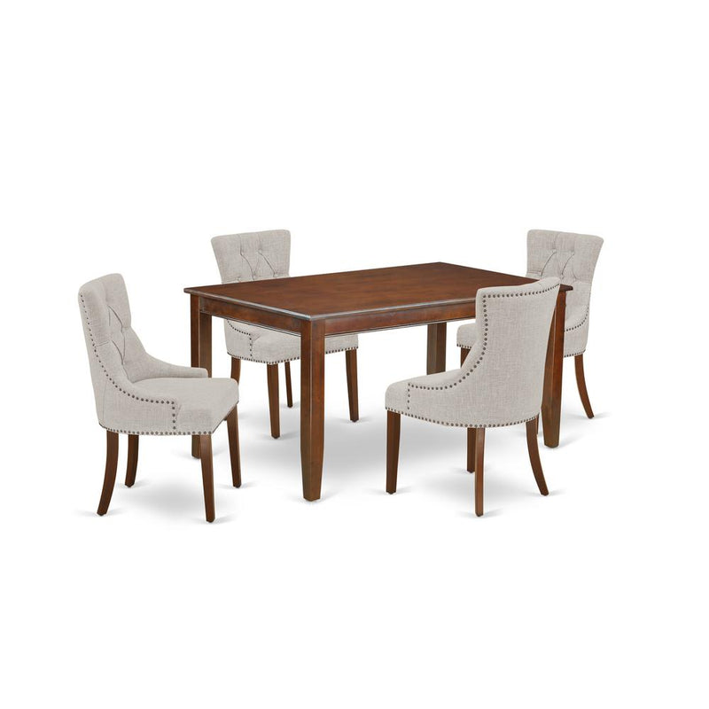 Dining Room Set Mahogany, DUFR5-MAH-05