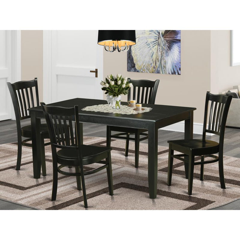 5  Pc  Dining  room  set  -  Dinette  Table  and  4  Kitchen  Dining  Chairs