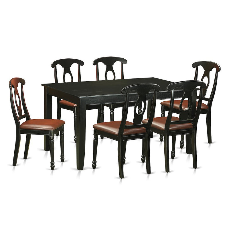 7  Pcs  Dining  room  sets  -Small  Kitchen  Table  and  6  Dining  Chairs