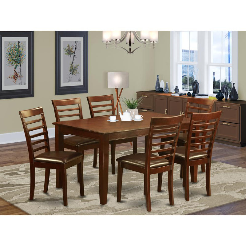 7  PC  Dining  room  set-Dining  Table  with  6  matching  Chairs