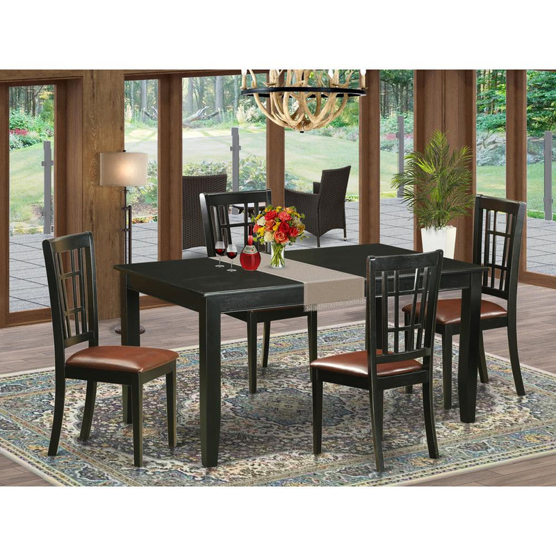 5  PcTable  and  chair  set  for  4-Table  and  4  Chairs