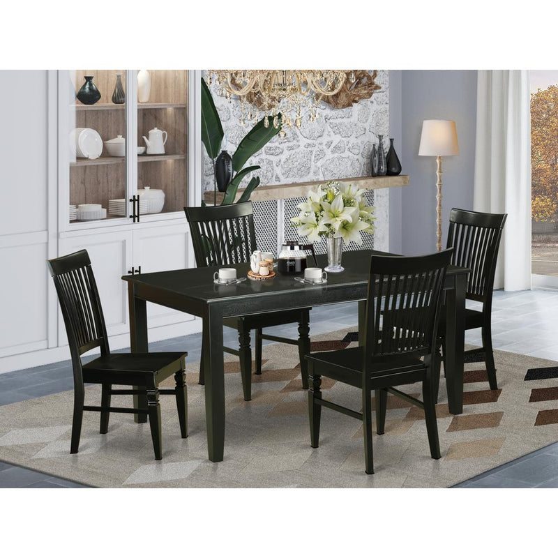 5  PC  dinette  Table  set  for  4-Kitchen  Table  and  4  Dining  Chairs