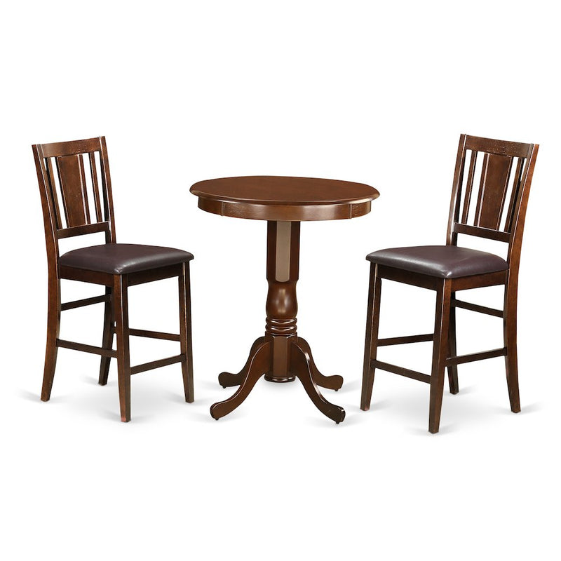 3  Pc  pub  Table  set  -  high  Table  and  2  Kitchen  bar  stool.