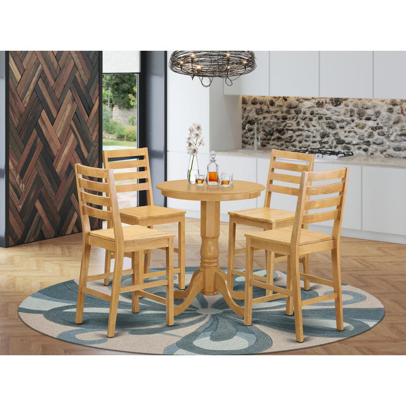 5  Pc  counter  height  Dining  room  set-pub  Table  and  4  Kitchen  Dining  Chairs.