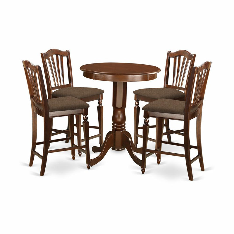 EDCH5-MAH-C 5 PC counter height set - high Table and 4 Dining Chairs.