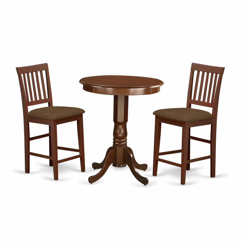 EDVN3-MAH-C 3 PC pub Table set-pub Table and 2 Dining Chairs.