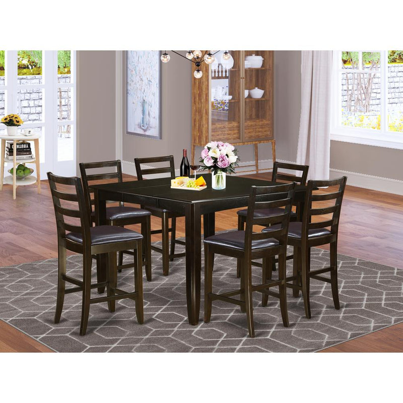 7  Pc  pub  Table  set-  Table  and  6  Kitchen  counter  Chairs