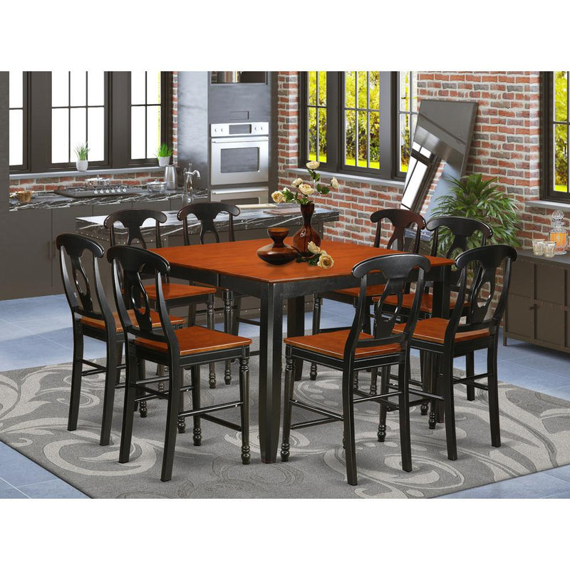 9  Pc  counter  height  pub  set-pub  Table  and  8  Dining  Chairs.