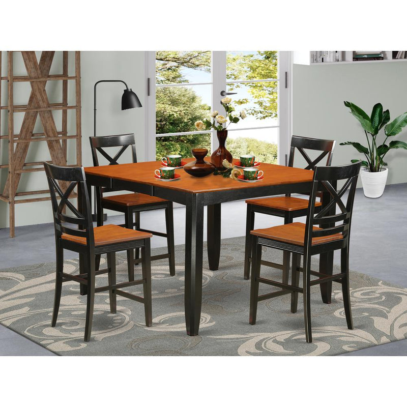 5  Pc  counter  height  Table  and  chair  set  -  Table  and  4  bar  stools.