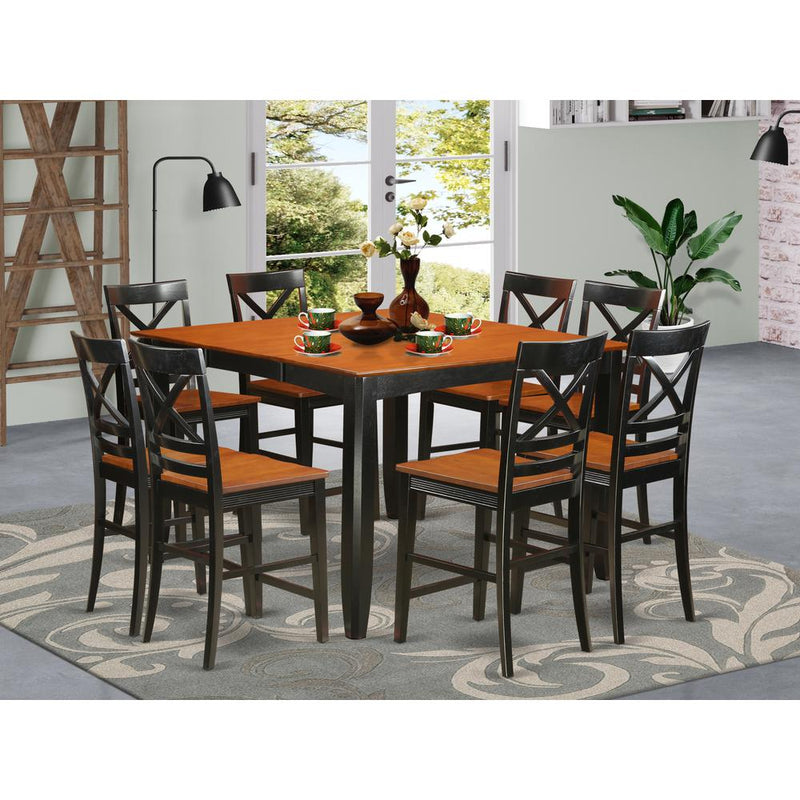 9  Pc  counter  height  Dining  set  -  Kitchen  Table  and  8  bar  stools.