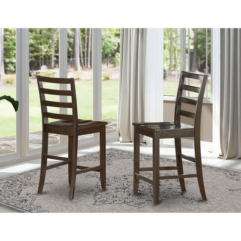 Fairwinds  Stool    Wood  Seat  with  lader  back,  Set  of  2