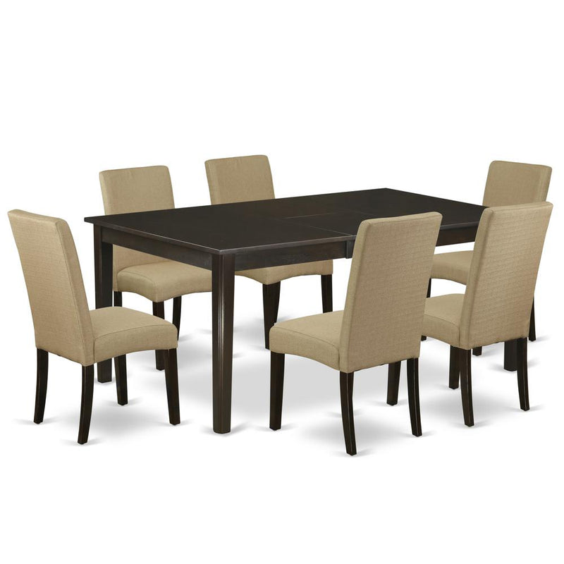 Dining Room Set Cappuccino, HEDR7-CAP-03