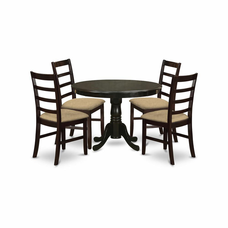 HLAN5-CAP-C 5 Pc Kitchen Table set-Dining Table and 4 Dinette Chairs.