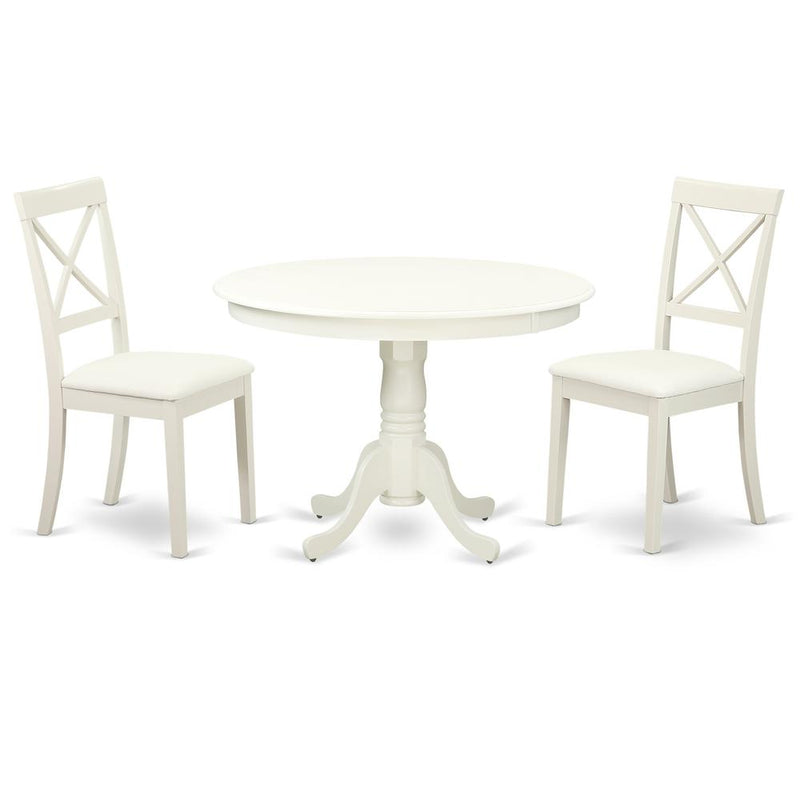 Dining Room Set Linen White, HLBO3-LWH-LC