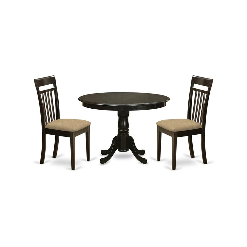 HLCA3-CAP-C 3 Pc Kitchen nook Dining set-Dining Table and 2 dinette Chairs